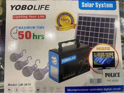 Polıce Pk-4000 Solar Enerjili 4 Adet Led Ampül Lityum Pil (25200Mah) 12V (Araç Tv Ve Buzdolabı)  resmi