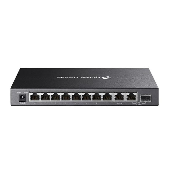 Omada Tp-Link DS110GMP 8 Port 10/100/1000 Poe+ Switch 1 Port SFP + 1 Port Uplink Çelik Kasa Rack  resmi