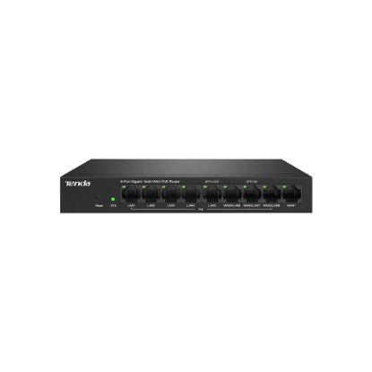 Tenda G0-8G-PoE 9 Port 8 Port Poe+ 10/100/1000 Switch Çelik Kasa POE Router resmi
