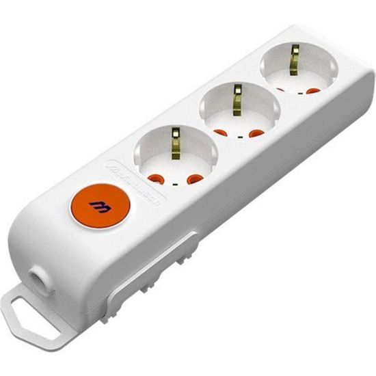 Mutlusan Rı-Tech 3lü Anahtarlı Topraklı Klemens Grup Priz  (001 175 320001 00 00) resmi