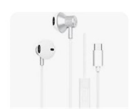 S-link SL-TPK05 TypeC Telefon Uyumlu Metal Beyaz Kulak İçi Mikrofonlu Kulaklık resmi