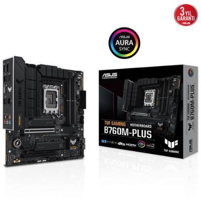 Asus Prime B760M-PLUS 7200MHz(OC) DDR5 Soket LGA1700 M.2 HDMI DP mATX Anakart resmi