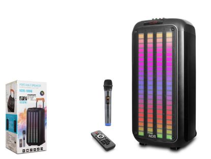 NDR1098 8" Uzaktan Kumandalı Mikrofonlu FM Bluetooth Müzik Çalar6000W Usb/TfCard resmi