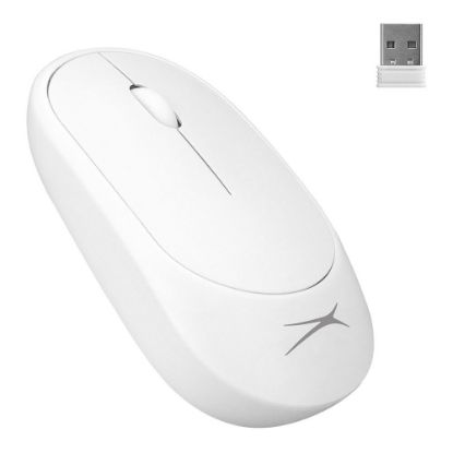 Altec Lansing ALBM7314 Beyaz 2.4GHz USB 1200DPI Alkalin Pilli Kablosuz Mouse resmi