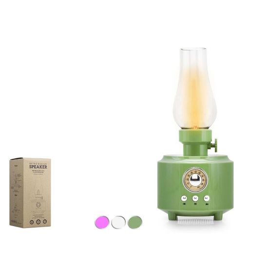 Hadron C210 Bluetooth Nostalji Gaz Lambası Speaker100*100*200MM resmi