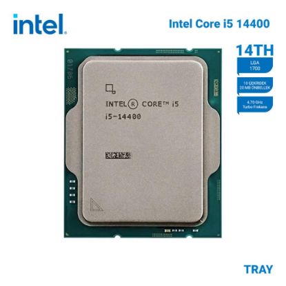 Intel Core i5 14400 TRAY 4.7GHz 20MB 1700 Kutusuz, Fansız İşlemci resmi