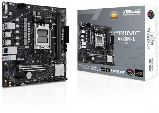 Asus PRIME A620M-E-CSM 6400mhz(OC) RGB M.2 AM5 mATX DDR5 Anakart resmi