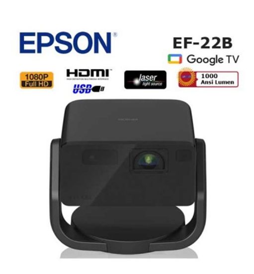 Epson EF-22B 1000 ANSI Lümen 1920x1080 Full HD Akıllı Mini Lazer Projeksiyon Cihazı resmi