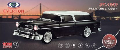 EVERTON RT-1952 Siyah Arabalı  Bluetooth Fm/Usb/Tf/Aux Şarjlı Nostaljik Radyo resmi