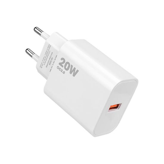 Asonic AS-X225 20W Quick 3.0 Hızlı Beyaz Şarj Adaptörü resmi