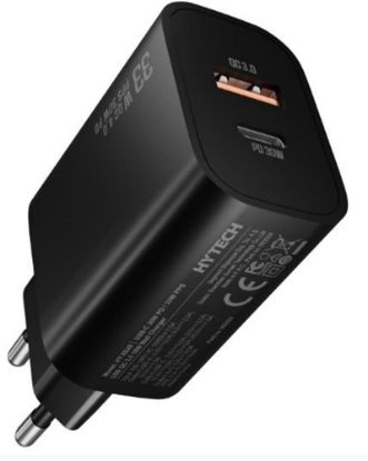 Hytech HY-XE49 Type-C + USB-A 30W PD / 33W PPS USB QC 3.0 18W Hızlı Ev Şarj Adaptörü resmi