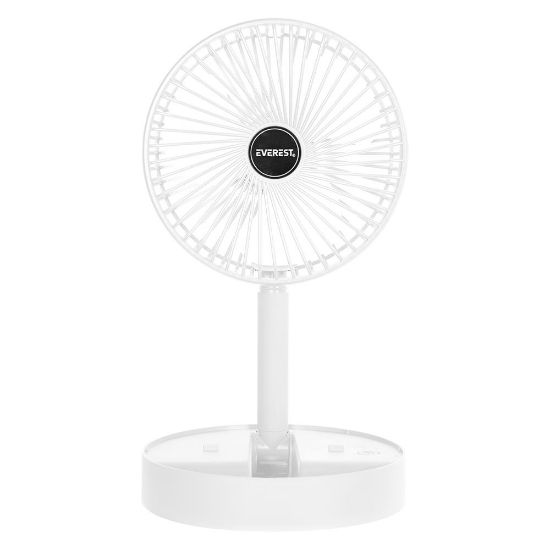 Everest EFN-605 Masaüstü Şarj Edilebilir Beyaz 800mAh Usb Fan resmi