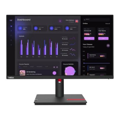 Lenovo 23.8" 63CFMATXTK ThinkVision T24i-30 60Hz 4ms Full HD IPS Pivot Monitör  resmi