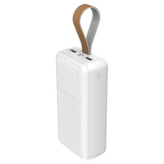 S-link G310 30000mAh 2*USB+Type-C+Micro Beyaz Taşınabilir Pil Şarj Cihazı Powerbank resmi
