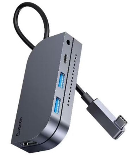 Baseus Bend Angle Angle No.7 Type- Hub-Gri CAHUB-WJ0G resmi