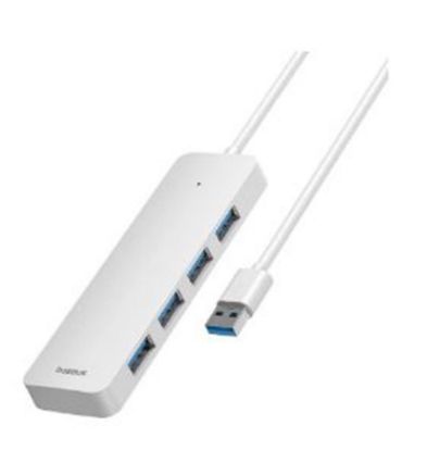 Baseus UltraJoy 4-Port HUB 100cm- Beyaz (B0005280B211-01) resmi