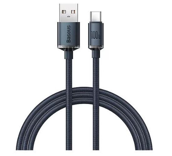 Baseus Crys.C to C 100w Kablo 2m Siyah (CAJY000701) resmi