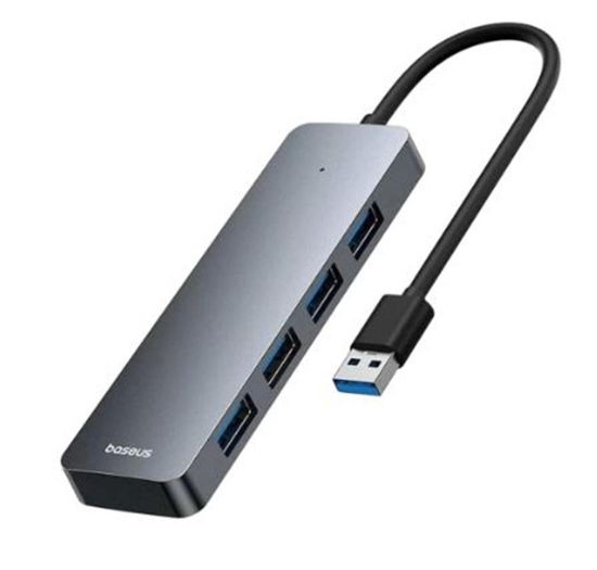 Baseus A to C 4-Port HUB Uzay Grisi (B0005280A813-02) resmi