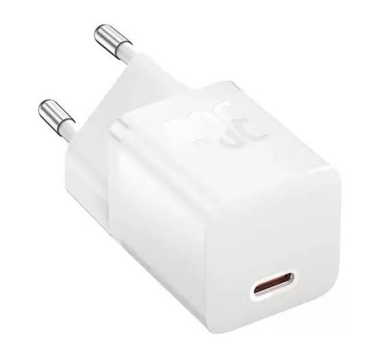 Baseus GaN5 Mini 30W Şarj Cihazı Beyaz (CCGN070502) resmi