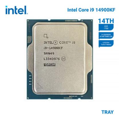 Intel Core i9 14900KF TRAY 3.2GHz 36MB Önbellek 24 Çekirdek 1700 10nm Kutusuz İşlemci resmi