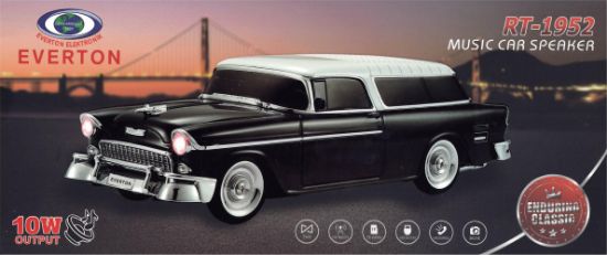 EVERTON RT-1941 Siyah Arabalı  Bluetooth Fm/Usb/Tf/Aux Şarjlı Nostaljik Radyo resmi