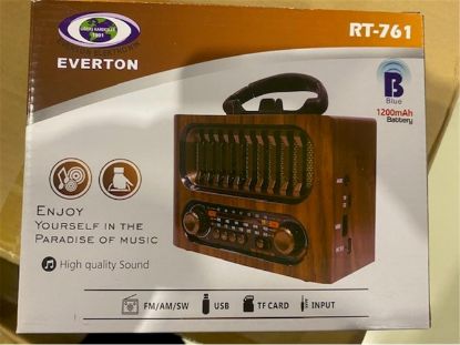 Everton Rt-745 Led özellikli Nostajık Bluetooth Radyo Müzik çalar resmi