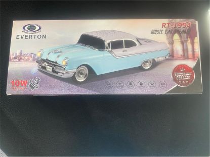 EVERTON RT-1954 Turuncu Arabalı  Bluetooth Fm/Usb/Tf/Aux Şarjlı Nostaljik Radyo   resmi