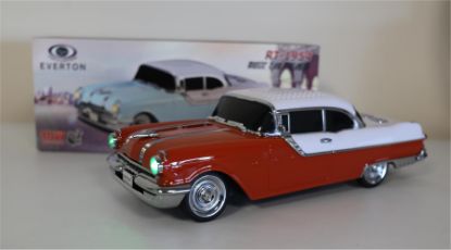 EVERTON RT-1950 Turuncu Arabalı  Bluetooth Fm/Usb/Tf/Aux Şarjlı Nostaljik Radyo resmi