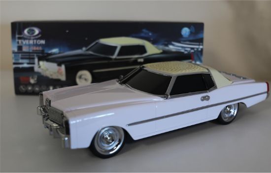 EVERTON RT-1941  Beyaz Arabalı  Bluetooth Fm/Usb/Tf/Aux Şarjlı Nostaljik Radyo resmi