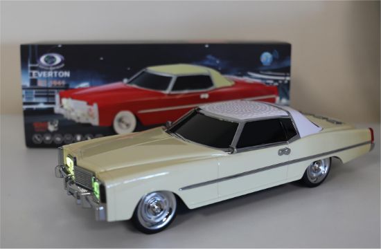 EVERTON RT-1941 Bej Arabalı  Bluetooth Fm/Usb/Tf/Aux Şarjlı Nostaljik Radyo resmi