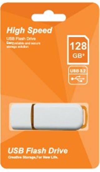 Elba 128GB Plastik Beyaz-Turuncu 3.2 USB Flash Bellek resmi