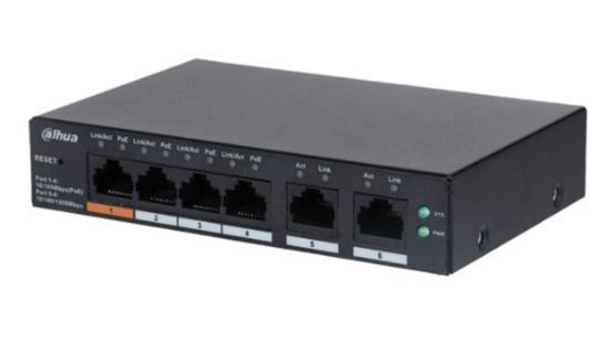 Dahua CS4006-4ET-60 4FE PoE Port (60W), 2GE Uplink Cloud Managed Switch resmi