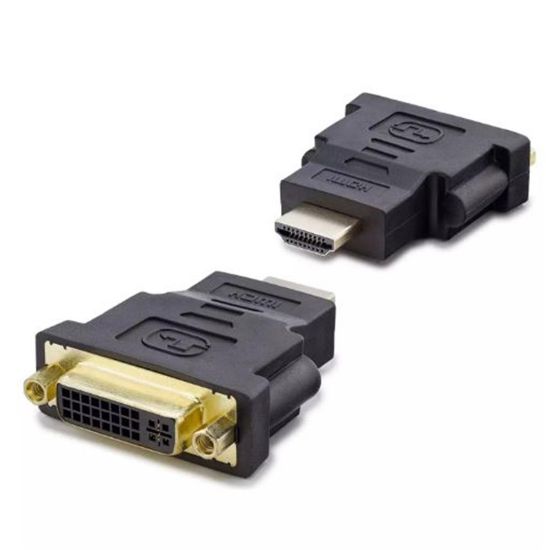 HADRON HDX1255 HDMI (M) TO DVI (F) ADAPTÖR 24+5 SİYAH resmi