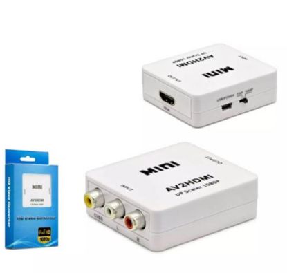 HADRON HDX1282 HD VIDEO CONVERTOR AV (IN) TO HDMI (OUT) BEYAZ resmi