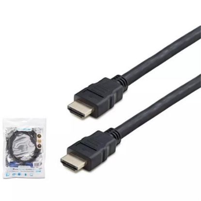 HADRON HDX2018 HDMI (M) TO HDMI (M) KABLO PVC 10M SİYAH resmi