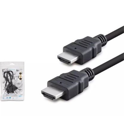 HADRON HDX2026 HDMI (M) TO HDMI (M) KABLO PVC 1.5M SİYAH resmi