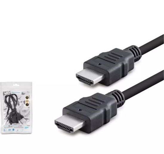 HADRON HDX2026 HDMI (M) TO HDMI (M) KABLO PVC 1.5M SİYAH resmi