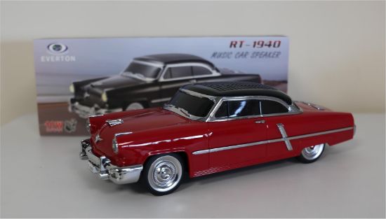 EVERTON RT-1940  Kırmızı Arabalı Bluetooth Fm/Usb/Tf/Aux Şarjlı Nostaljik Radyo resmi