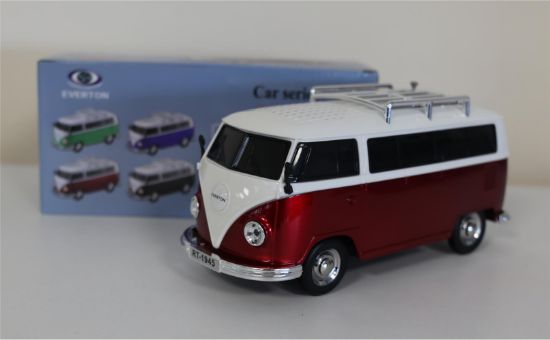 EVERTON RT-1945 Kırmızı Arabalı  Bluetooth Fm/Usb/Tf/Aux Şarjlı Nostaljik Radyo resmi