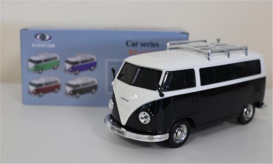 EVERTON RT-1945 Siyah Arabalı  Bluetooth Fm/Usb/Tf/Aux Şarjlı Nostaljik Radyo resmi