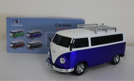 EVERTON RT-1945 Mavi Arabalı  Bluetooth Fm/Usb/Tf/Aux Şarjlı Nostaljik Radyo resmi