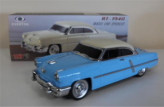 EVERTON RT-1940 Mavi Bluetooth Fm/Usb/Tf/Aux Şarjlı Nostaljik Radyo resmi