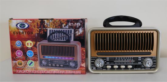 Everton Rt-769  Bluetooth Fm/Usb/Tf/Aux  Şarjlı Nostaljik Radyo resmi