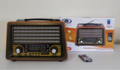 Everton Rt-750  Bluetooth Fm/Usb/Tf/Aux  Şarjlı Nostaljik Radyo resmi