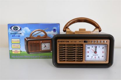 Everton Rt-749  Bluetooth Fm/Usb/Tf/Aux  Şarjlı Nostaljik Radyo resmi