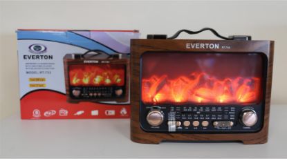 Everton Rt-733 Bluetooth Fm/Usb/Tf/Aux  Şarjlı Nostaljik Radyo resmi