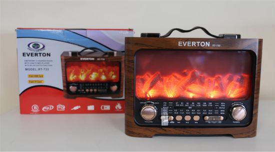 Everton Rt-733 Bluetooth Fm/Usb/Tf/Aux  Şarjlı Nostaljik Radyo resmi