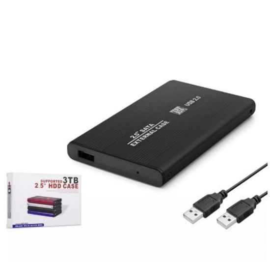 HADRON HDX1758 2.5" HDD KUTUSU USB2.0 METAL SATA SİYAH resmi