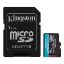 Kingston SDCG4/128GB 128GB microSDXC Canvas Go Plus Gen4 200MB/s A2 U3 V30 Card + ADP Hafıza Kartı  resmi