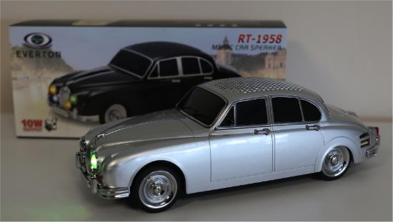 EVERTON RT-1958 Gümüş (Silver) Arabalı  Bluetooth Fm/Usb/Tf/Aux Şarjlı Nostaljik Radyo resmi